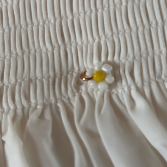 NATURAL LIFE silky white tennis skort w/ smocked waist- NEW - Picture 9 of 12